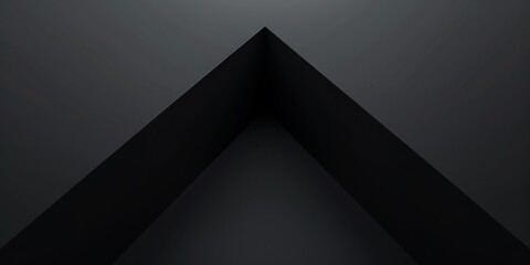 A minimalist depiction against a deep black backdrop, Sparse geometric shapes and soft gradients, Contemporary minimalist style