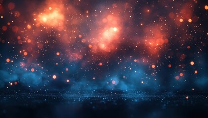 Colorful Bokeh Effects with Glowing Particles and an Ethereal Background for Abstract Art and Creative Designs in Digital Media