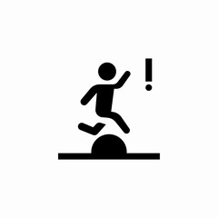 road obstacle icon sign vector