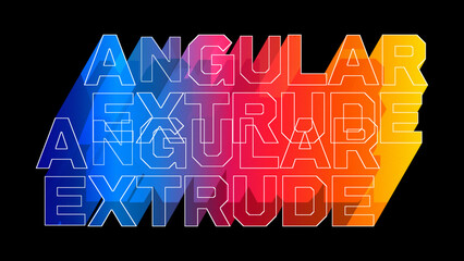 Angular Extrude Titles