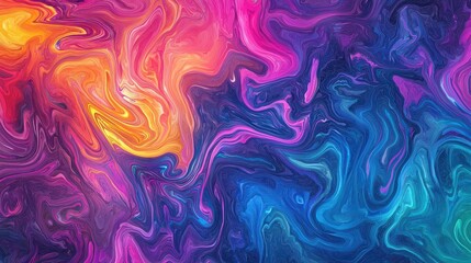 Fototapeta premium Abstract Colorful Swirl Pattern in Vibrant Shades of Pink and Blue