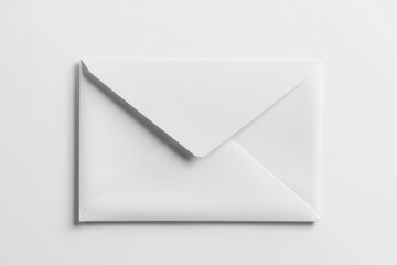Clean Blank Letterhead and Envelope Design on Crisp White Background for Professional Business Presentation