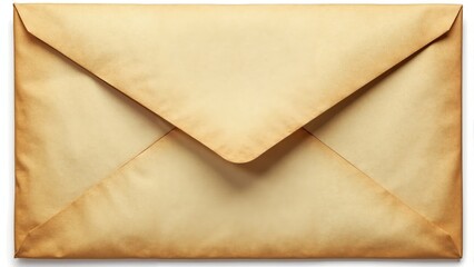 Creative brown envelope waiting for a special delivery in a modern workspace setting