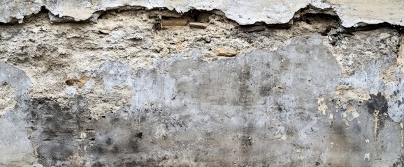 Fototapeta premium Distressed Concrete Wall Texture Panorama for Design