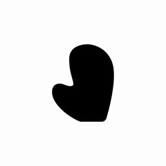 kitchen glove icon sign vector