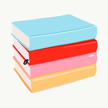 Stack of Colorful Books