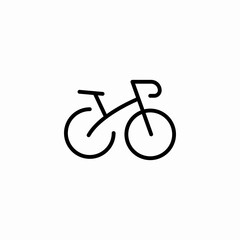bicycle transportation icon sign vector
