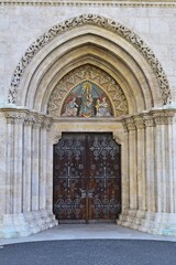 Seiteneingang der Matthiaskirche, Budapest