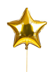 Gold star balloon for party and celebration
