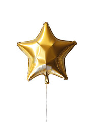 Gold star balloon for party and celebration