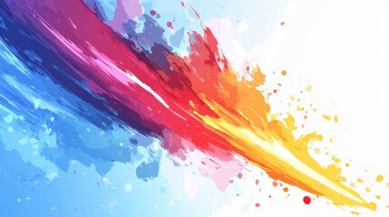Obraz premium Abstract Colorful Paint Splatter Design
