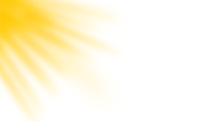 PNG sunlight rays. Bright sunbeams shining through summer sky. Glowing sunshine lens flare. Vibrant glowing rays, transparent light effect. Sunny weather background.
