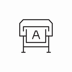 large printing icon sign vector