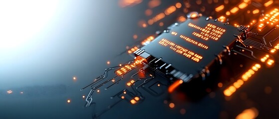 Cascading binary digits and programming language scripts against an ominous dark backdrop conveying the complex inner workings of digital systems with glowing neon accents