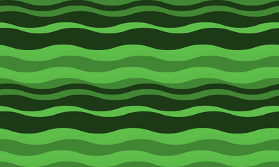 Abstract wavy green stripes background.  Perfect for websites, presentations, or textile design.  Stylish, modern, and versatile graphic. Ideal for ecofriendly or naturethemed projects.