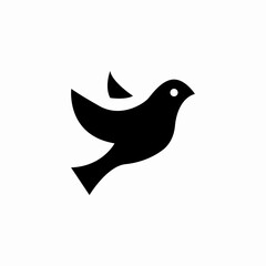 bird flying icon sign vector