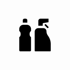cleaning containers icon sign vector