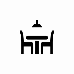 dining table icon sign vector