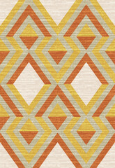 Geometrical Carpet Vector modern Pattern with texture and trending colors in high resolution
