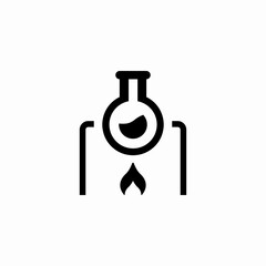 heating flask icon sign vector