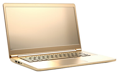 PNG Laptop computer gold