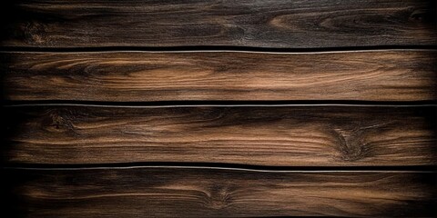 Fototapeta premium Dark Brown Wood Planks Horizontal Composition, Rustic Texture, Natural Background, Wood Grain, Wooden Panel wood texture, rustic background