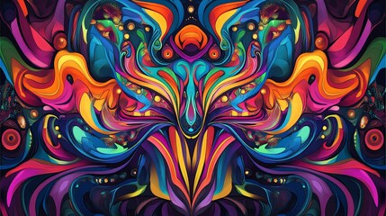 Abstract Multi-colored Wall Art Decor for Posters, Wallpapers, and More