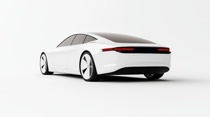 A futuristic 3D-rendered concept of a floating smart home device with a holographic interface, hovering above a white surface, representing modern AI technology