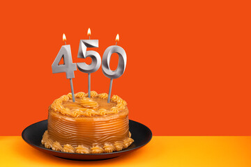 Number of followers or likes - Candle number 450