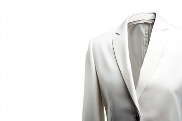 White blazer isolated on white background