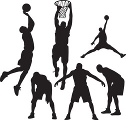 silhouettes of people