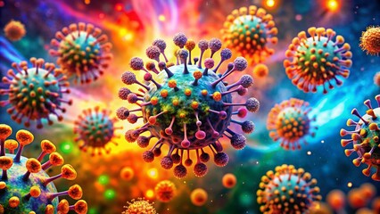 Virus Particles in a Dynamic Environment