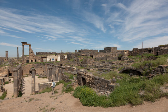 Syria Busra on a cloudy summer day