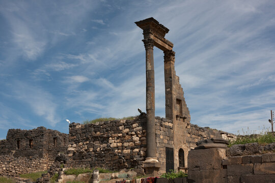 Syria Busra on a cloudy summer day