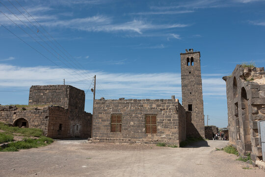 Syria Busra on a cloudy summer day