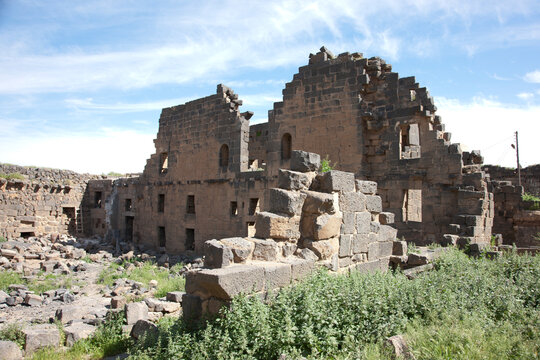 Syria Busra on a cloudy summer day