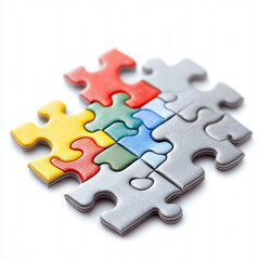 Fototapeta premium Jigsaw Piece Isolated
