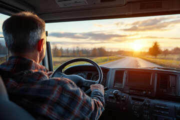 Fototapeta premium Lorry Dashboard