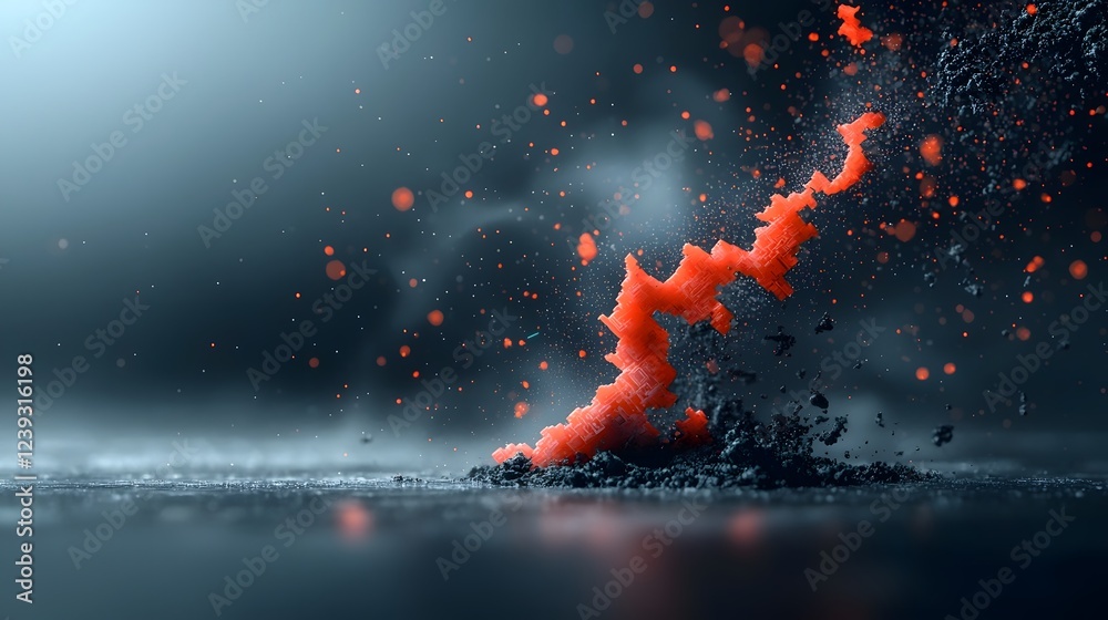 Poster radiant digital tendrils of software scripting and signals a vivid visualization of the dynamic ener