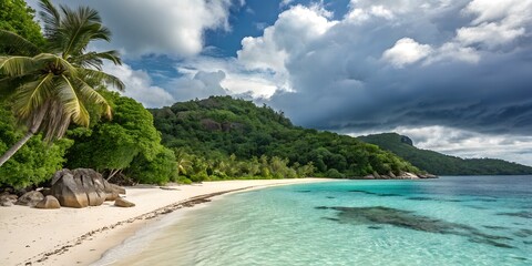 Obraz premium Beautiful beach and breathtaking view, it's like heaven on earth