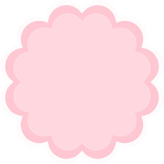 Frame Rounded Decorative Scalloped Shape