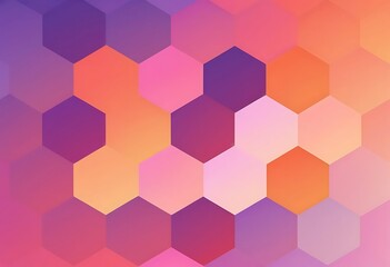 Abstract Hexagon Pattern in Pastel Shades