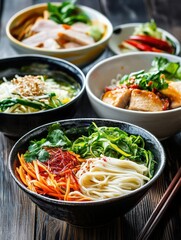 Healthy Chinese Noodle Salad Bowl