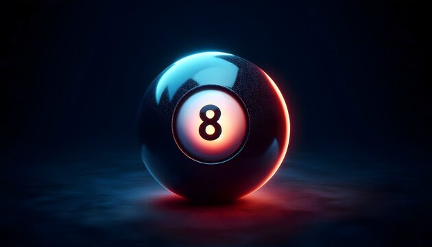 Magic 8 Ball Glow, GENERATIVE AI	