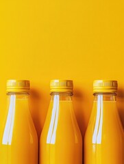 Yellow Fruit Juice Bottles