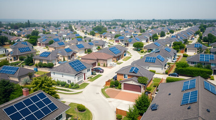 A vibrant aerial view showcases a bustling city scene.