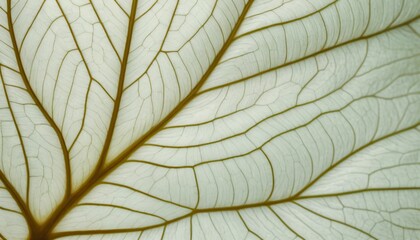 Translucent Leaf with Intricate Veins