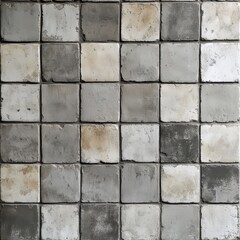 Obraz premium Ceramic tile wall. Seamless square background and texture.