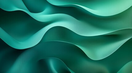 Obraz premium Teal Abstract Waves: Stunning Graphic Design