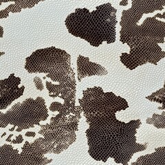 Obraz premium Close-up of Textured Black and White Pattern on Snake Skin Surface